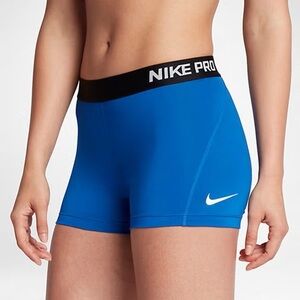 Nike Blue Pro Athletic Compression Shorts